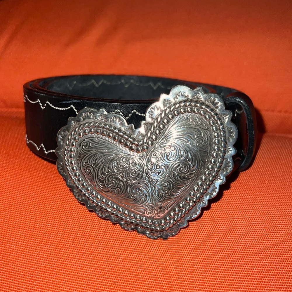 Brighton Chunky Heart Belt M/L